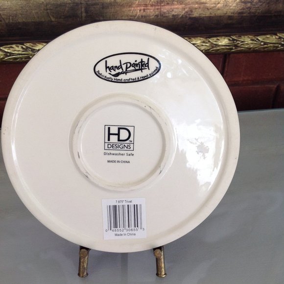 Hand Painted Trivet of 3 Bakers - Picture 3 of 5